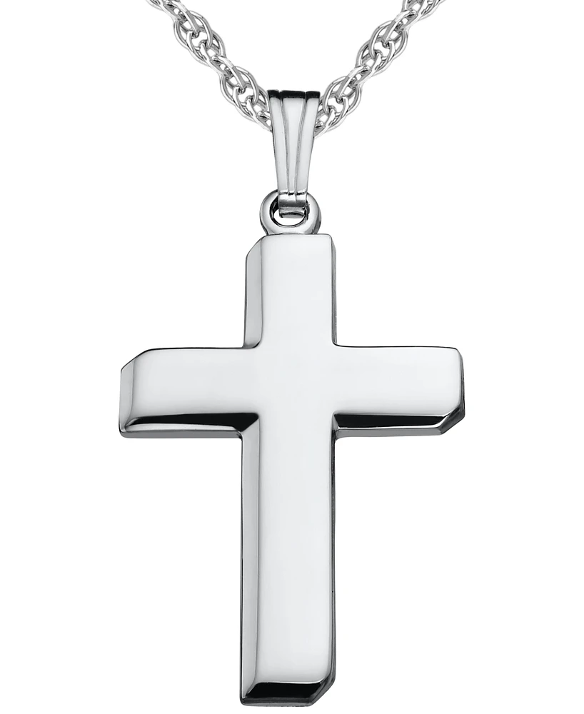 Macy's Cross Pendant 20" Necklace in Sterling Silver