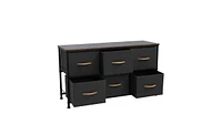 Slickblue 3-Tier Wide Drawer Dresser for Stylish Storage and Organization Solutions