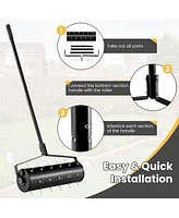 Costway 21" Manual Lawn Aerator Grass Aeration Tool Filled with Sand or Stone with Handle