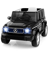 Costway Licensed Mercedes-Benz Eqg Kids Ride On Car with Remote Control Detachable Battery