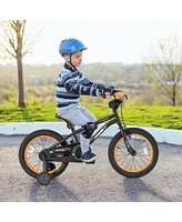 Costway 16-Inch Kid s Bike for 4-7 Years Old with Adjustable Saddle & Anti-slip Handlebar