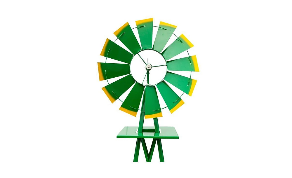 Slickblue 8FT Weather Resistant Yard Garden Windmill Durable Outdoor Decor for Your Landscape