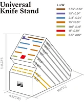 Cooks Standard 20 Slot Bamboo Universal Knife Holder Countertop Butcher Block Knife Stand for Easy Kitchen Storage