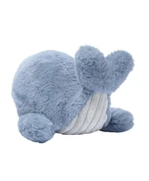 Lambs & Ivy Bubbles & Squirt Soft Plush Blue Whale Stuffed Animal Toy