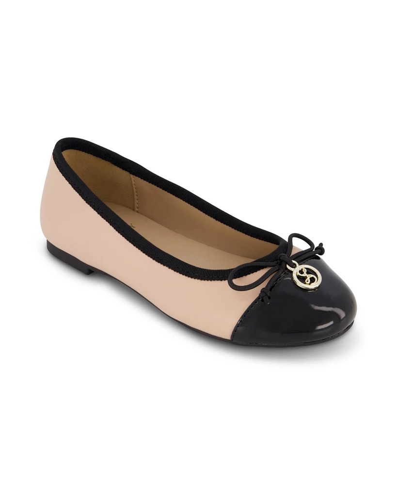 Sam & Libby Little and Big Girls Candice Avery Toe Cap Ballet Flat