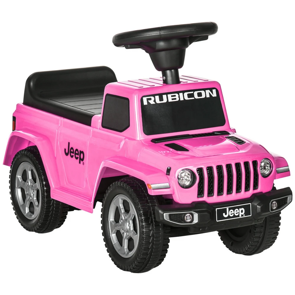 Kids Ride on Push Car, with Engine Sounds & Under-Seat Storage, Foot-to-Floor Ride on Sliding Car with Horn, Sit and Scoot Ride on Toy, Ages 1.5-3 Yea
