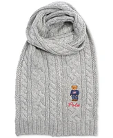 Polo Ralph Lauren Men's Cable-Knit Bear Scarf