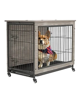 Slickblue Dog Crate Furniture with Cushion - Stylish and Comfortable Pet Housing Solution