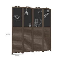 Slickblue Wooden Room Divider/Privacy Screen for Stylish Space Separation and Enhanced Privacy