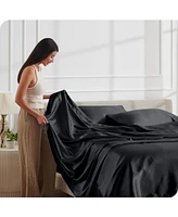 Bare Home Satin Sheet Set