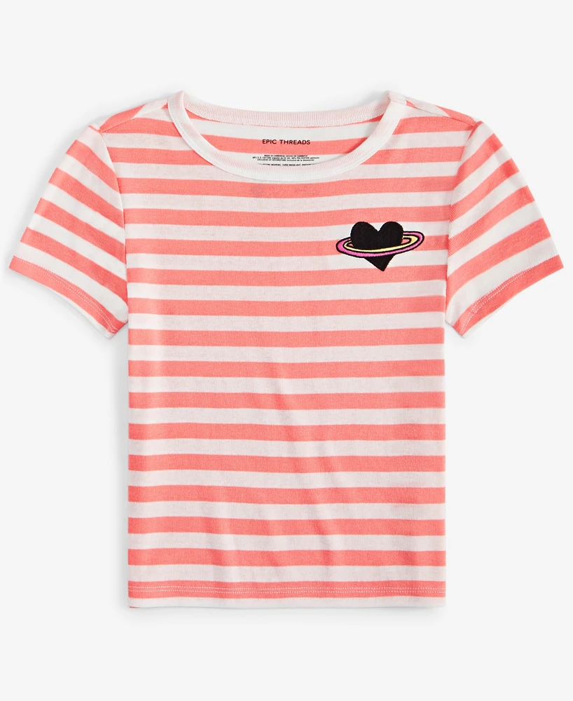 Epic Threads Baby Girls Kelsey Stripe Short-Sleeve T-Shirt, Created for Macy's