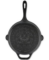 Victoria Cast Iron 10" Skillet with Helper Handle