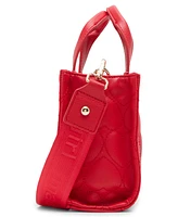 Madden Girl Lacy Quilted Heart Mini Tote Bag