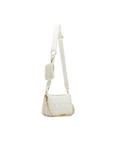 Madden Girl Ari Heart Quilt Modular Crossbody Bag