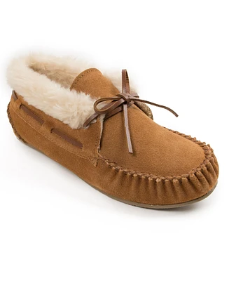 Minnetonka Women's Chrissy Suede Slipper Booties