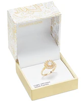 Charter Club Gold-Tone Crystal Sunburst Ring, Exclusively at Macy's