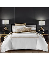 Hotel Collection Chain Links Embroidery 100% Pima Cotton Duvet Cover Set, Full/Queen, Exclusively at Macy's