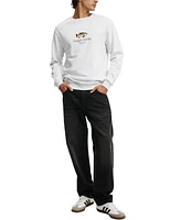 Cotton On Men's Graphic Crew Fleece Sweatshirt