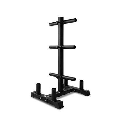 SereneLife Weight Plate Rack with Barbell Holders, 800-Pound Capacity