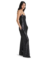 Steve Madden Women's Glitterine Sequined Jumpsuit