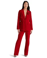 Steve Madden Women's Merene Velvet Rosette Blazer