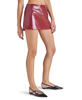 Steve Madden Women's Aviva Faux-Leather Mini Skirt