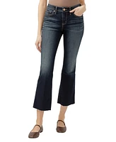 Silver Jeans Co. Women's Suki Mid Rise Curvy Fit Flare Jeans