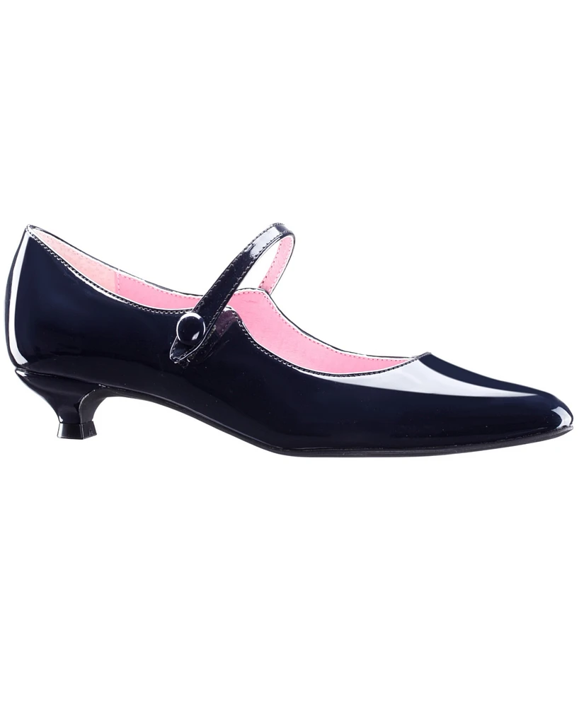 Nina Women's Chic Retro Mary Jane Low Heel Pumps