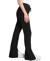 Guess Women's Scuba Suede Slit-Front Tie-Waist Pants