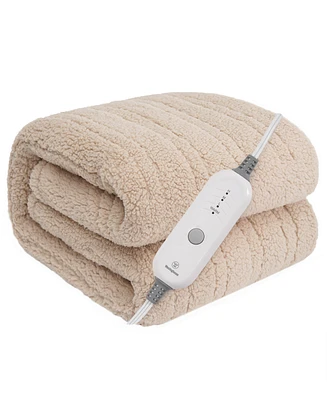 Westinghouse Heated Sherpa Throw Blanket, 50" x 60"