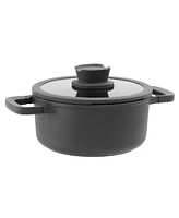 BergHOFF Leo Stone+ Nonstick Ceramic 8" Stock Pot with Lid Recycled, 3qt