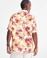 Club Room Men's Linen Floral Tapestry Shirt, Exclusively at Macy's