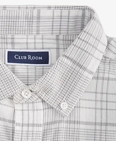 Club Room Men's Long Sleeve Button-Down Textured Plaid Shirt, Exclusively at Macy's