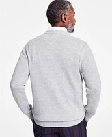 Club Room Men's Jacquard Crewneck Reindeer Graphic Sweater, Exclusively at Macy's