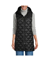 Lands' End Women's Wanderweight Packable Down Long Vest