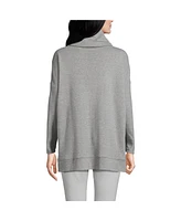 Lands' End Women's Long Sleeve Cozy Knit Cowl Neck Tunic