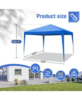 Slickblue Waterproof Gazebo Outdoor Canopy - Patio Tent for Wedding, Bbq, and Party Events