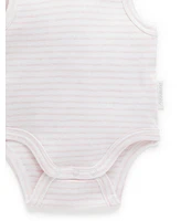 Purebaby Baby Girls Rib Bodysuit 2 pack