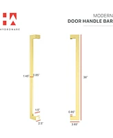 Hydroware Pull Door Handle - Brass Gold - 36"