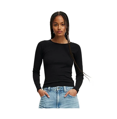 Cotton On Women's Kelsey Raglan Long Sleeve