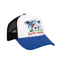 Dragon Ball Z Men's Dragon Ball Kame House Plain White Adjustable Trucker Hat