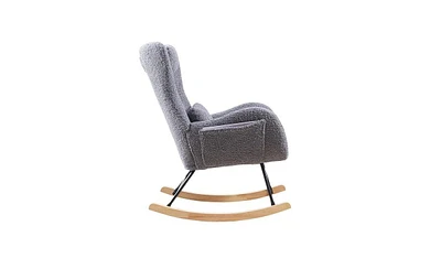 Slickblue Rocking Chair for Nursery Comfortable and Stylish Seating for Baby's Room