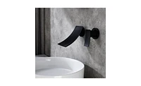 Slickblue Wall-Mounted Bathroom Waterfall Faucet for Modern and Elegant Design