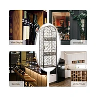 Slickblue Functional Wine Rack Cabinet for Elegant Storage and Display of Wine Bottles