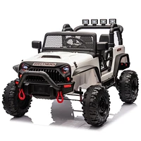 24V Kids Ride On 400W Electric toy car W/Parents Control, Four-wheel suspension, Front and rear Led searchlight, With Bluetooth, MP3,Usb, Music, Volum