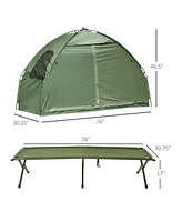 Streamdale Furniture Camping Tent Cot, Single Person Folding Cot Combo, Off-Ground Tent, Covered Outdoor Bed with Carry Bag for Hiking, Camping