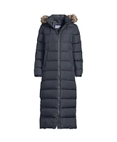 Lands' End Women's Tall Wide Channel 600 Down Puffer Long Maxi Coat