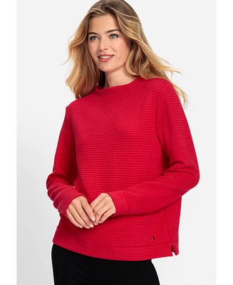 Olsen Women's Ribbed Knit Jersey Top