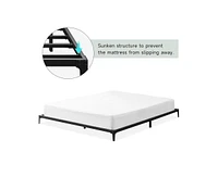 gaomon Bed Frame Heavy Duty Metal Mattress Foundation Platform Sturdy Steel Slat No Box Spring Needed, Easy Assembly