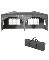 Slickblue Pop-Up Canopy Outdoor Portable Party Folding Tent for Effortless Shade and Shelter at Events